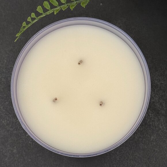 BBW Lavender Bergamot White Barn Bath & Body Works 3 Wick Candle - Picture 7 of 10